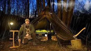 2 Nights Hot Tenting in Rain