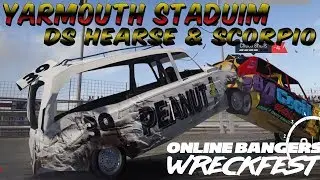 Wreckfest Yarmouth Stadium DS HEARSE & GRANADA SCORPIO!