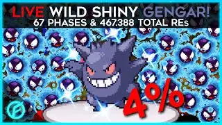 LIVE! SHINY WILD 4% GENGAR! 67 Phases & 467.388 REs! - Pokemon Diamond / Pearl / Platinum