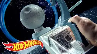 Hot Wheels Star Wars Carships Death Star Revolution Race Track Set | 