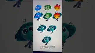 ⍰⍰⍰ Emoji Color Mixing Palette Inside out 2 #insideout2 #insideout #colors