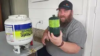 how to fill a 1lb propane tank with a 20 lb tank for emergencies