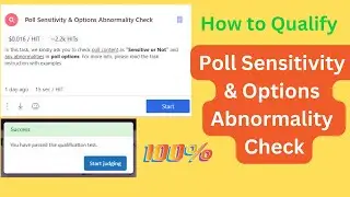 How to qualify 'Poll Sensitivity & Options Abnormality Check'. UHRS Hitapp