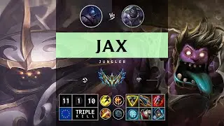 Jax Jungle vs Dr. Mundo: Triple Kill, Dominating - EUW Challenger Patch 14.15