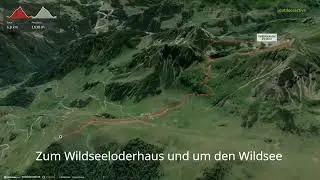 Zum Wildseeloderhaus und um den Wildsee ∆ hiking trails ∆ 3d-trail.com/austria/