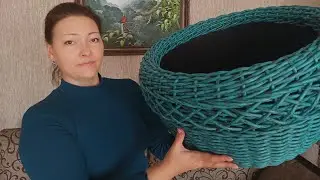 ШИКАРНОЕ КАШПО ИЗ РОТАНГА | ПЛЕТЕМ УЗОР