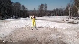 Танец в честь закрытия горнолыжного сезона. Терраски. 31.03.2019 г.