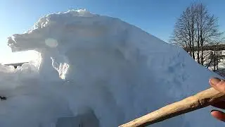 Как я снег с крыши скидывал 11.03.23.