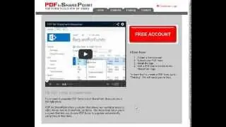 Upload a PDF to PDFforSharePoint.com