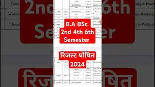 ba 2nd semester result 2024 bsc 2nd semester result 2024 declared university result update 2024