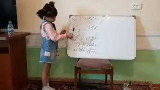 Жиззахлик 5 ёшли математик қиз. / Gifted girl from Jizzax (math) / математик пятилетняя девочка