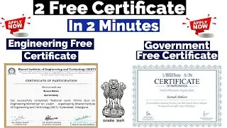 2 Free Certificate | Engineering Free Certificate | Government Free Certificate
