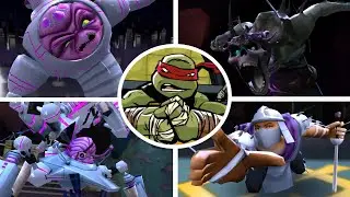 TMNT Legends - All Bosses + Cutscenes (No Death)
