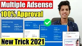 🔥Multiple Google AdSense Account Approval Trick In 2021