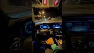 Mercedes S Class highway night drive 🤤 #shorts #mercedes #sclass #luxury #germancars #night