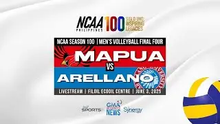 Mapúa vs. Arellano (Men's Volleyball Final Four) | NCAA Season 100