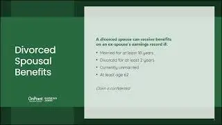 Maximizing Your Social Security Retirement Benefits Part 2