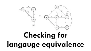 Checking for DFA / language equivalence (TOC)