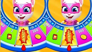 TALKING ANGELA SPIN GET MORE JACKPOTS | TALKING TOM HERO DASH