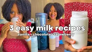 3 EASY VEGAN MILK RECIPES 🥛 NAMA M1 PLANT-BASED MILK MAKER