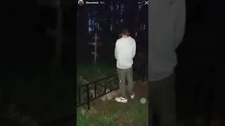 Волосатый бухой зумер обоссал чью-то могилу для хайпа