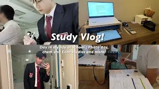 STUDY VLOG 📖📚 High School day in my life, Chemistry and Econ test prep, Senior Year, Common apps