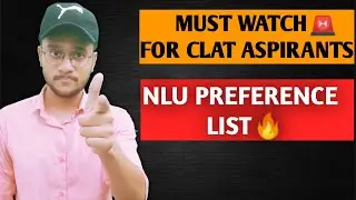 Must Watch | CLAT 2021 Preference List | NLU College Preference List | Clat College Preference List
