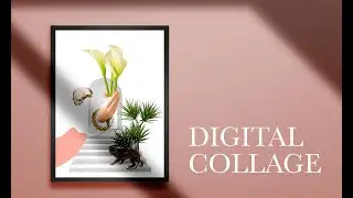 Digital collage in Photoshop
