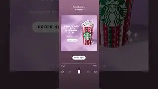 Starbucks holiday 2021 Spotify ad￼ (Peppermint mocha￼) ￼