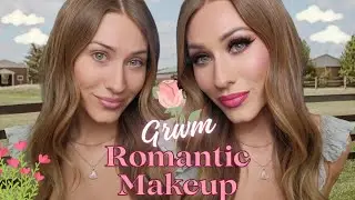 ASMR🌹Romantic Girlie Makeup GRWM & Whispered Storytime (How I Almost Got Scammed! 🥴)
