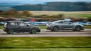 Flugplatzblasen 2013 HD: Nissan GTR vs Honda Civic