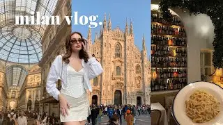 MILAN VLOG! 🇮🇹🤍 lots of pasta, shopping + a trip to lake como!