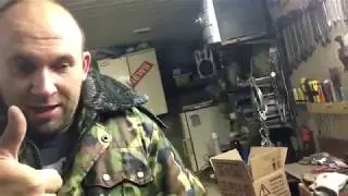 Гараж. Саня. Готовимся к рыбалке. Ремонт.