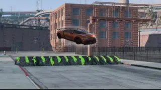 Testing Various Cars Against Giant Speed Breakers #beamngdrive #viralvideo