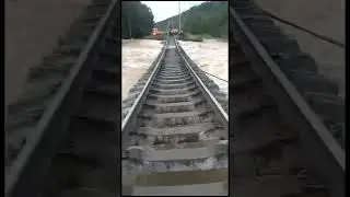 Размыло железную дорогу Северобайкальск