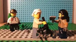 bored man stop motion