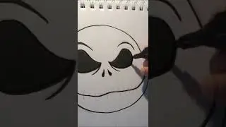 JACK SKELLINGTTON Nightmare before Christmas #shorts #jackskellington #art #drawing #nightmare #art