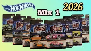 Hot Wheels 2026 Neon Speeders Mix 1