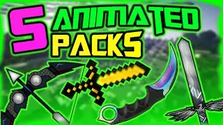 Top 5 Animated Resource Packs 1.8/1.7(1.9 has a few screwups) (Animated Default Edit, CSGO Pack)