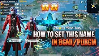 How To Set This Name Tag In Bgmi/pubg | Jujutsu Kisen Name Tag Bgmi | Name Tag Kaise Lagaye Bgmi Me