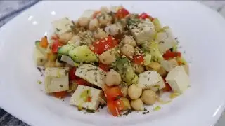 Garbanzos salteados con verduras y tofu | Receta saludable y vegana