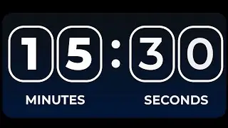 15 Minutes 30 Seconds Timer Count Down Alarm Clock | 930 Seconds