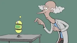 2D in 3D - Dr. Wellington - cute robot