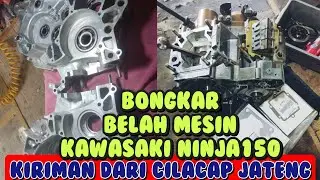 BONGKAR BLOK MESIN NINJA RR KIRIMAN CILACAP BOGOR