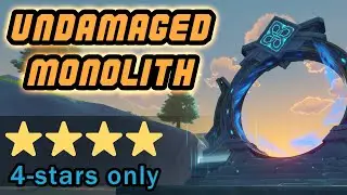 4-STARS ONLY - UNDAMAGED MONOLITH | Achievement Demo (Genshin Impact)