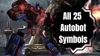 Transformers: WFC All 25 Autobot Symbol Locations