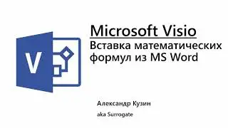 MS Visio. How insert mathematical equations from MS Word