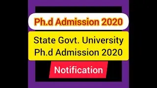 Ph.d Admission Notification 2020 in Punjab, Guru Nanak Dev University, Amritsar UGC NET 20200
