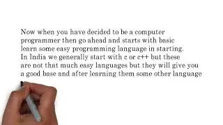 How to be a computer programmer.
