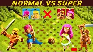 Coc_Super_Troops_vs_Normal_Troops_#clashofclans_#coc